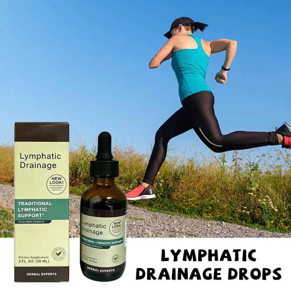 Gouttes de drainage lymphatique à base de plantes naturelles