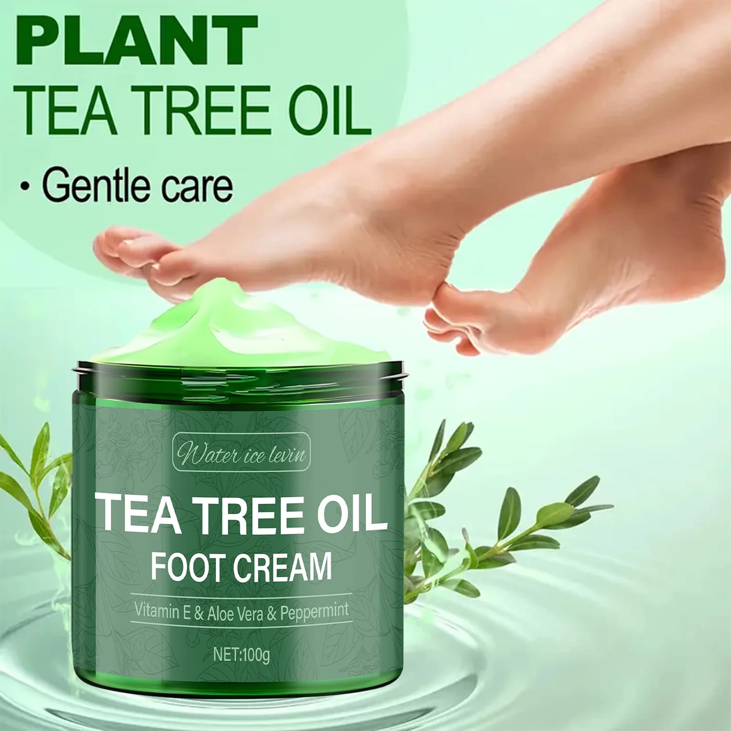 Crème pour les pieds à l'huile d'arbre à thé