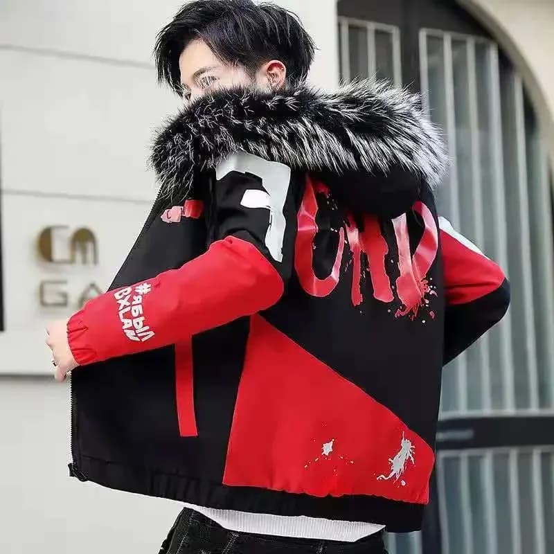Manteau à capuche rembourré pour hommes