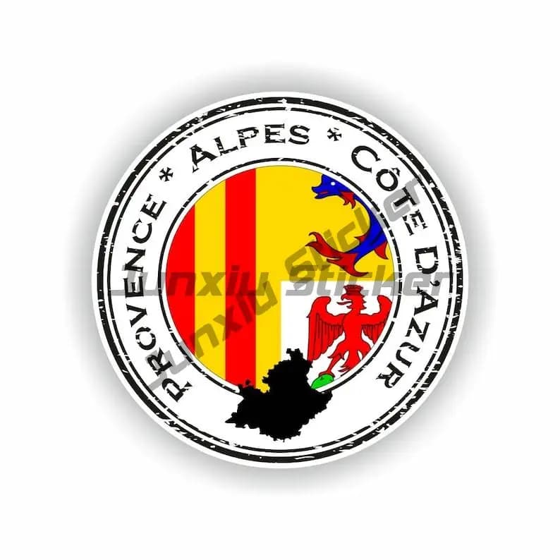 France North Reglon Discuting Charente Coat of Arms Sticker, France Paris Tour Eiffel Périphérique De Triomph Pays De La Loire Seal