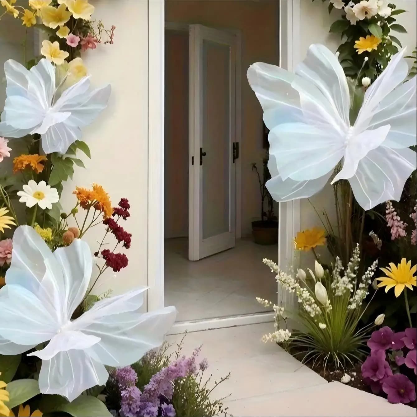 Nouveau papillon fait main de 50 cm / 20 pouces, polyvalent pour la décoration intérieure, les mariages, les fêtes et les décorations DIY d'anniversaire.