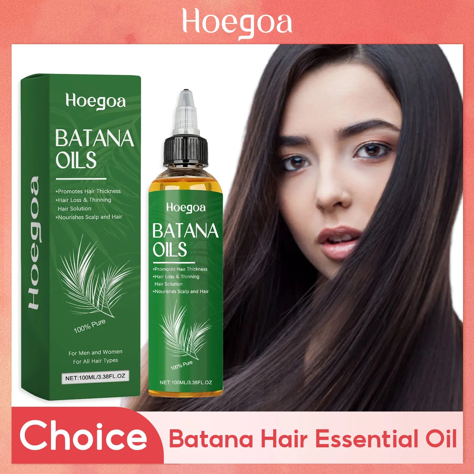 Huile de Batana naturelle pour la croissance des cheveux, anti-perte, réparation, racine, hydrater, renforcer, améliorer, extrémités fourchues, santé, soins ThUNICEF