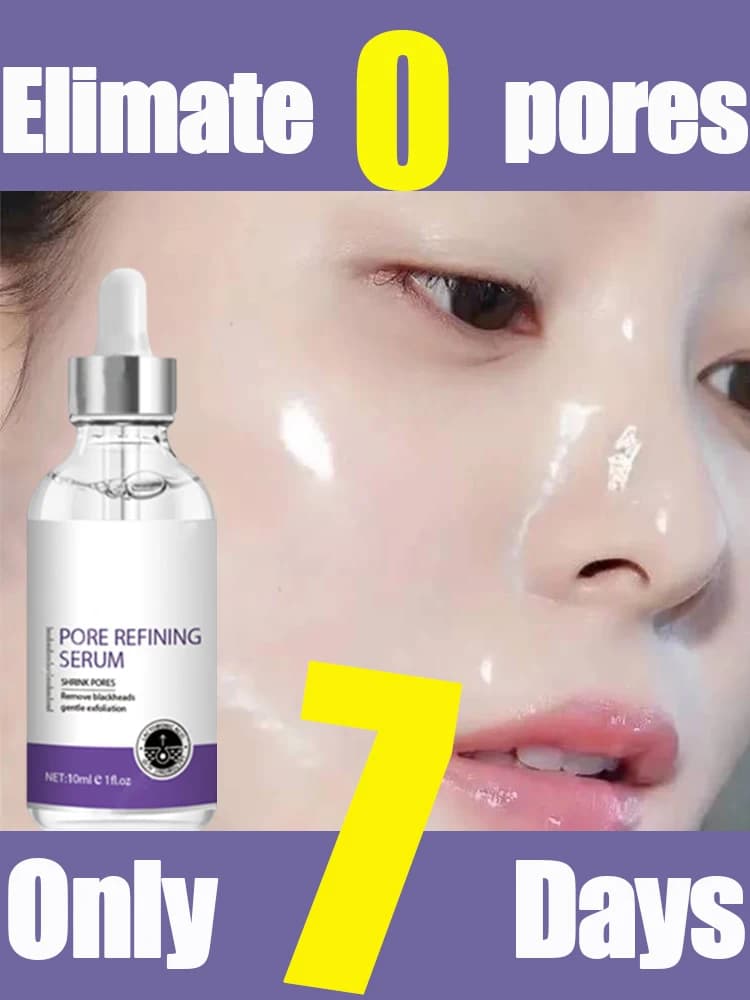 Sérum Réducteur de Pores Visage – Atténue les Pores Dilatés, Resserre et Minimise les Pores – Essence de Soin pour une Peau Ferme et Éclatante