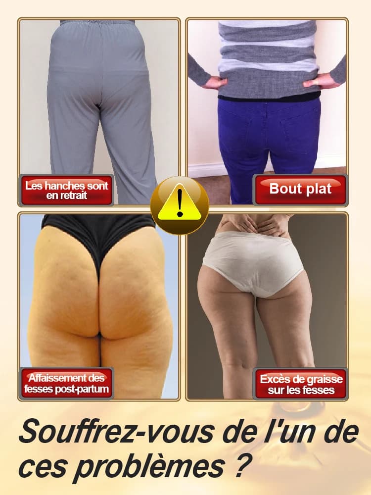 Huile essentielle de mise en évidence des fesses