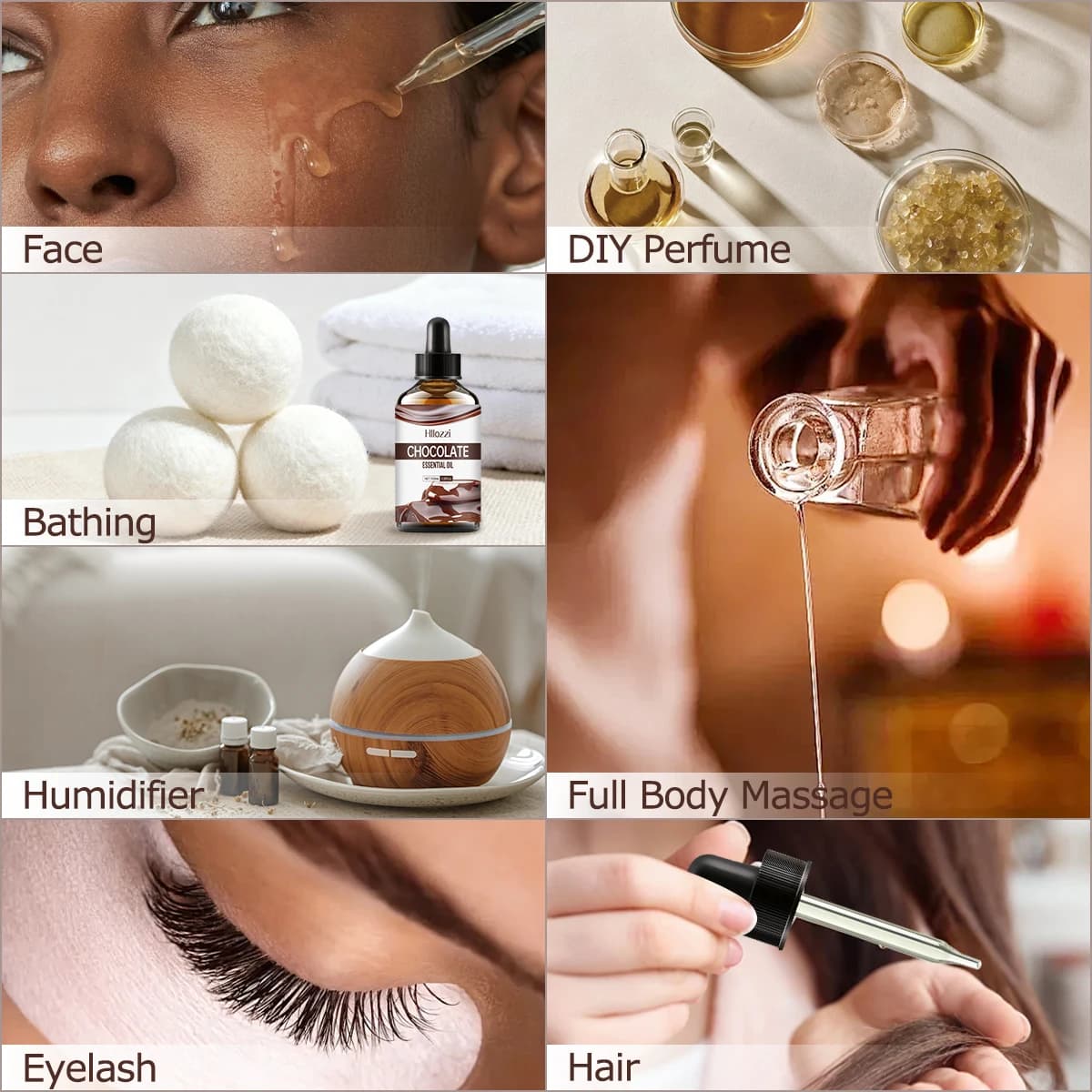 HUILE ESSENTIELLE DE CHOCOLAT Convient pour les soins quotidiens de divers types de peau, procure des effets hydratants pour les peaux sèches