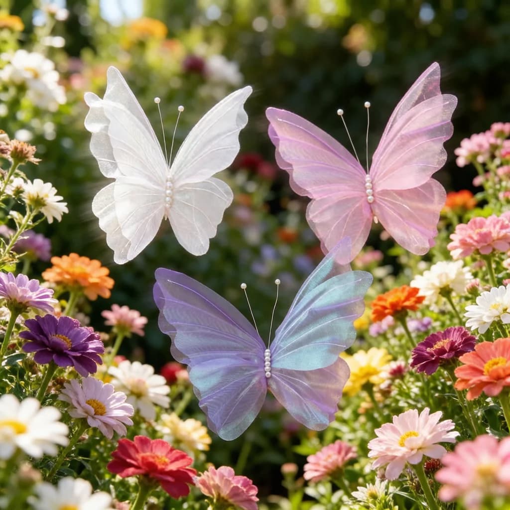 Nouveau papillon fait main de 50 cm / 20 pouces, polyvalent pour la décoration intérieure, les mariages, les fêtes et les décorations DIY d'anniversaire.