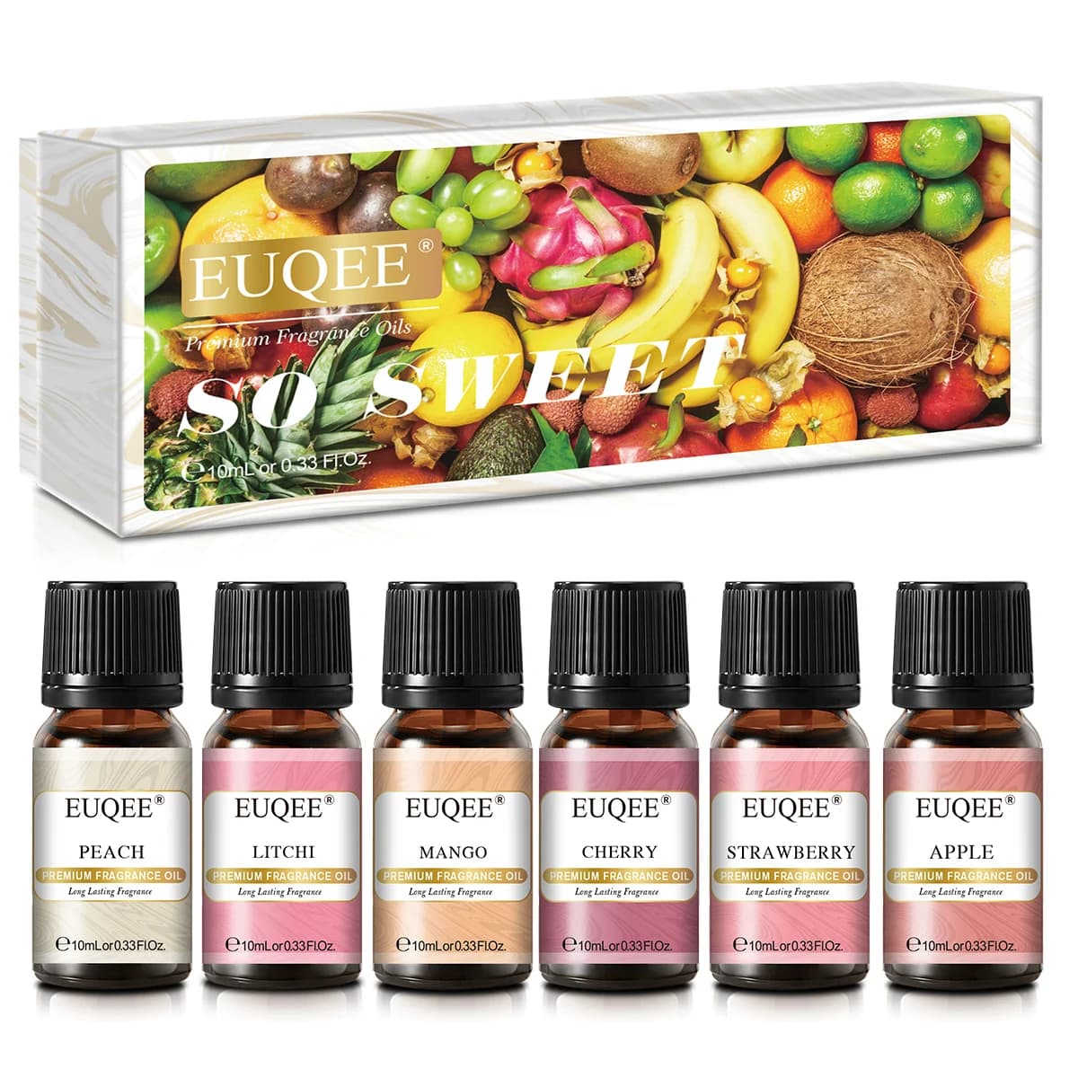 EUQEE-Coffret cadeau d'huile aromatique pour humidificateur, ensemble de chateau parfumé, diffuseur de bougies, désodorisant exécutif Regina, 10ml, 6 pièces