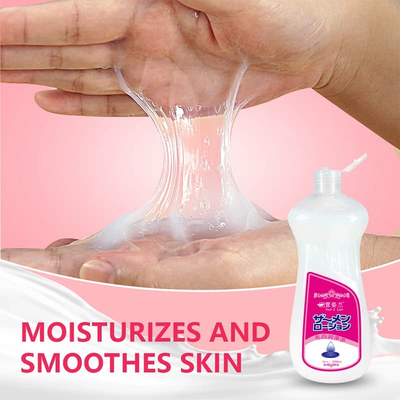 Lubrifiant pour le sexe de 500Ml, huile de Massage sexuelle à base d'eau pour jeu de Couple, lubrifiant visqueux blanc lait pour adultes, produits vaginaux et anaux, jouet sexuel