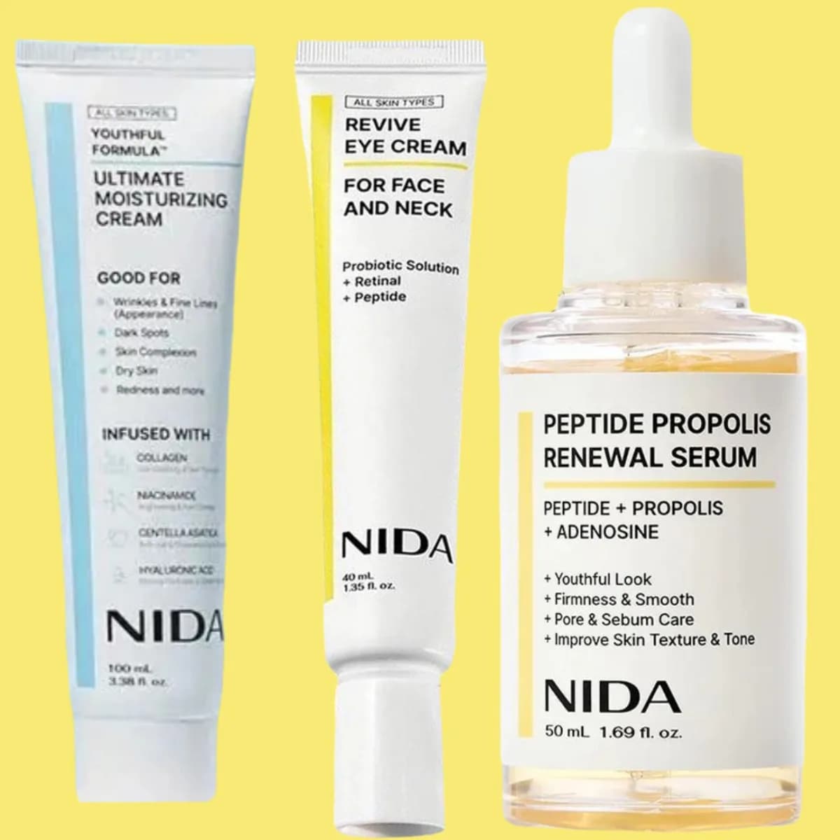 NIDA – sérum pour le visage au Peptide de Propolis, nourrissant et hydratant, soins originaux pour la peau, rajeunissement, crème raffermissante et lissante