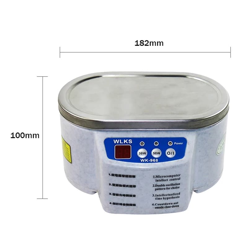 Nettoyeur à ultrasons numérique, bain pour pièces de bijoux, lunettes, manucure, coupe-pierres, rasoir dentaire, Machine de nettoyage à ultrasons