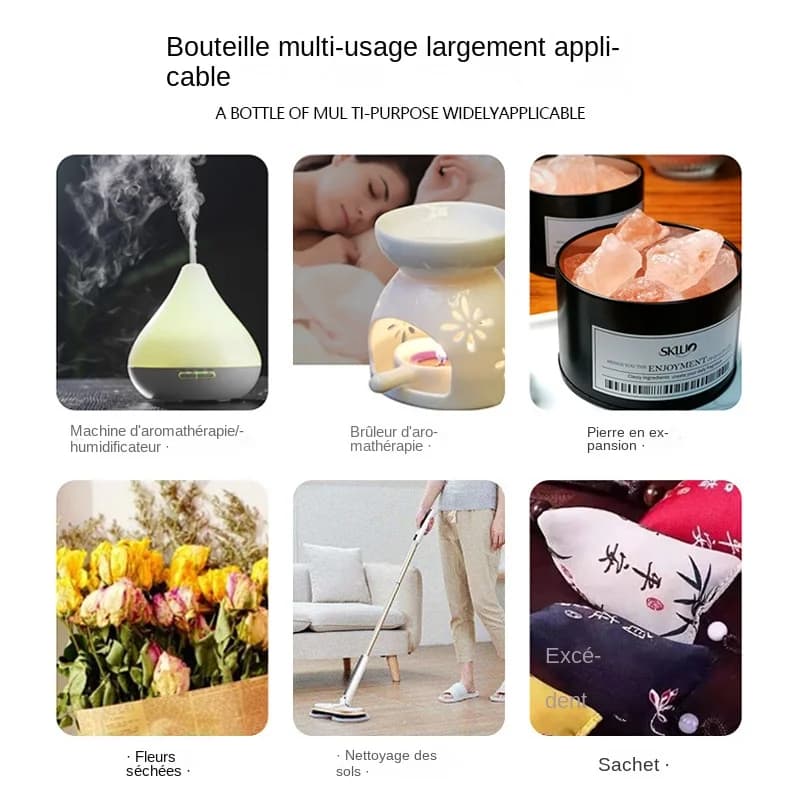 Château essentiel pour diffuseur d'arômes, humidificateur d'air domestique, soluble dans l'eau, assainisseur d'air, parfums, huile parfumée, 18 saveurs, 10ml