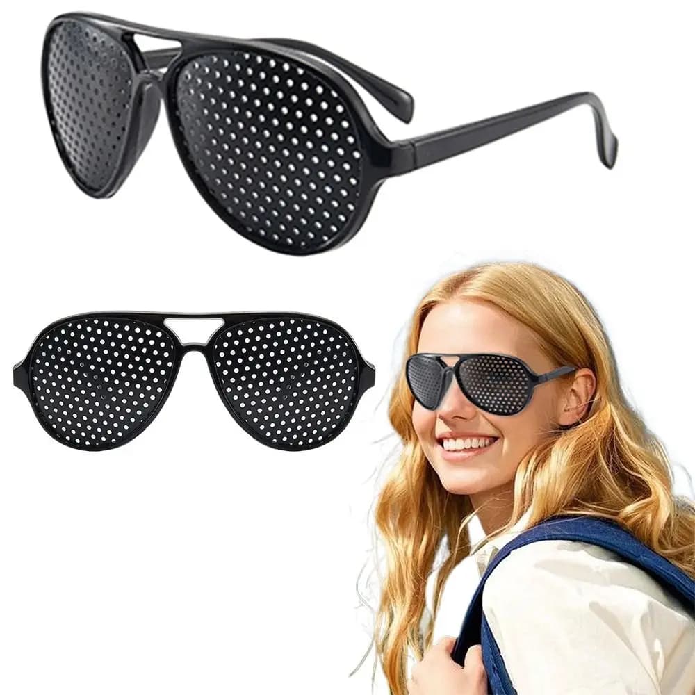 Soins de la Vision lunettes d'exercice dispositif Anti-Fatigue lunettes légères noir argent unisexe Vision améliorer les lunettes