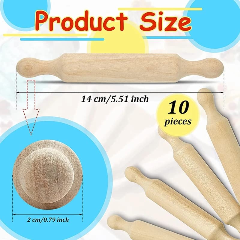 Mini rouleau à pâtisserie en bois pour la cuisine