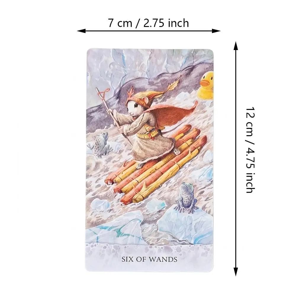Tarot des Mers : Les Aventures d'un Canard Nommé Bob 12*7cm ― Jeu de tarot unique de 78 cartes dans une boîte rigide - Carton doublement gaufré