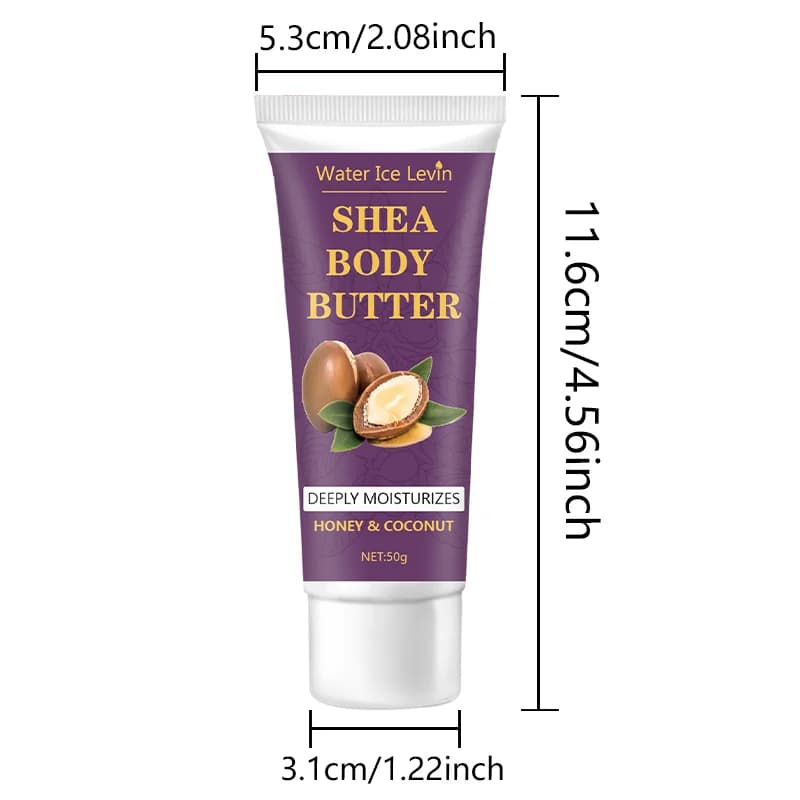 Crème pour le corps au beurre de karité, hydratation 24 heures, rend la peau plus douce et plus élastique, raffermit la peau, massage nourrissant du corps, convient aux peaux sèches, gercées, de coule