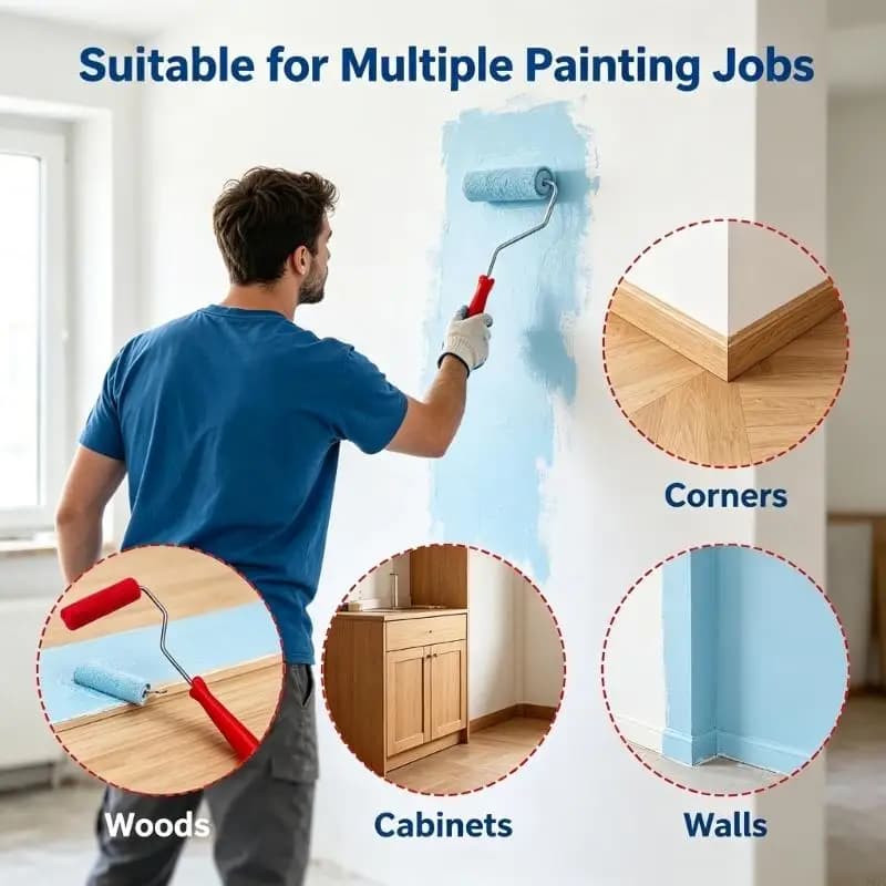 Rouleau peinture en laine haute densité