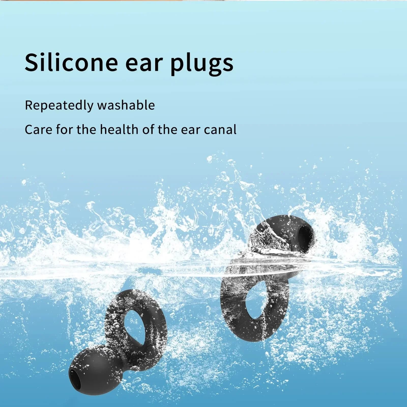 Bouchons d'oreilles silencieux pour la réduction du bruit – Protection auditive super douce et réutilisable pour le sommeil, la natation, le travail, 8 embouts d'oreille en tailles XS/S/M/L