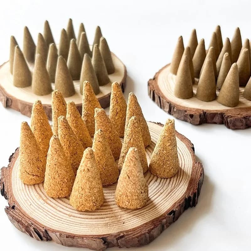 Palo Santo cônes d'encens original fait à la main parfum de maison Yoga méditation tours