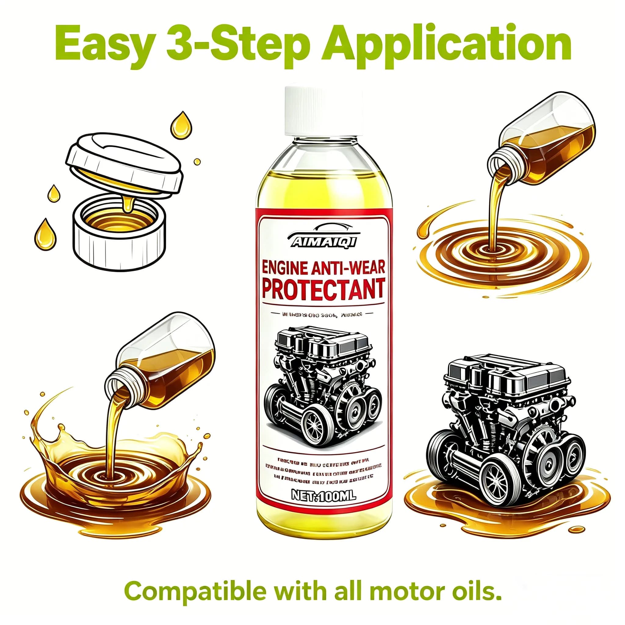 Huile de protection anti-usure pour moteur