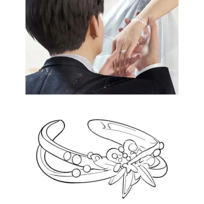 Jeu chaud amour et espace profond Caleb Xavier Sylus Zayne Rafayel Cosplay anneaux héroïne Couple anneaux de mariage pour les femmes Halloween cadeau