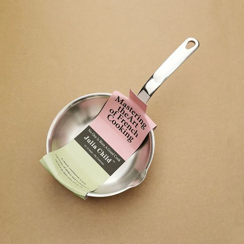 Mini poêle à frire en acier inoxydable 304, petite cuisinière à Induction spéciale, antiadhésive, pour éclaboussures d'huile chaude, petite poêle de 12CM