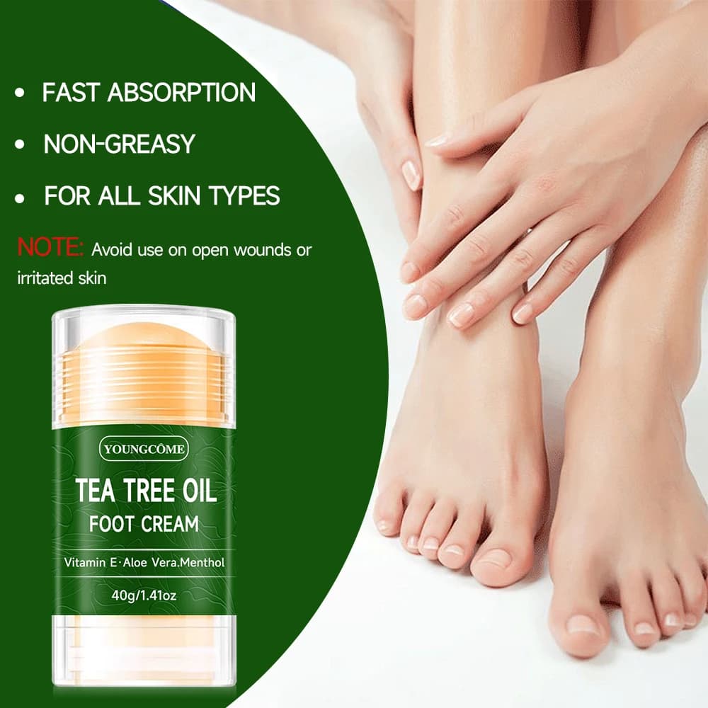 Crème pour les pieds à l'huile d'arbre à thé