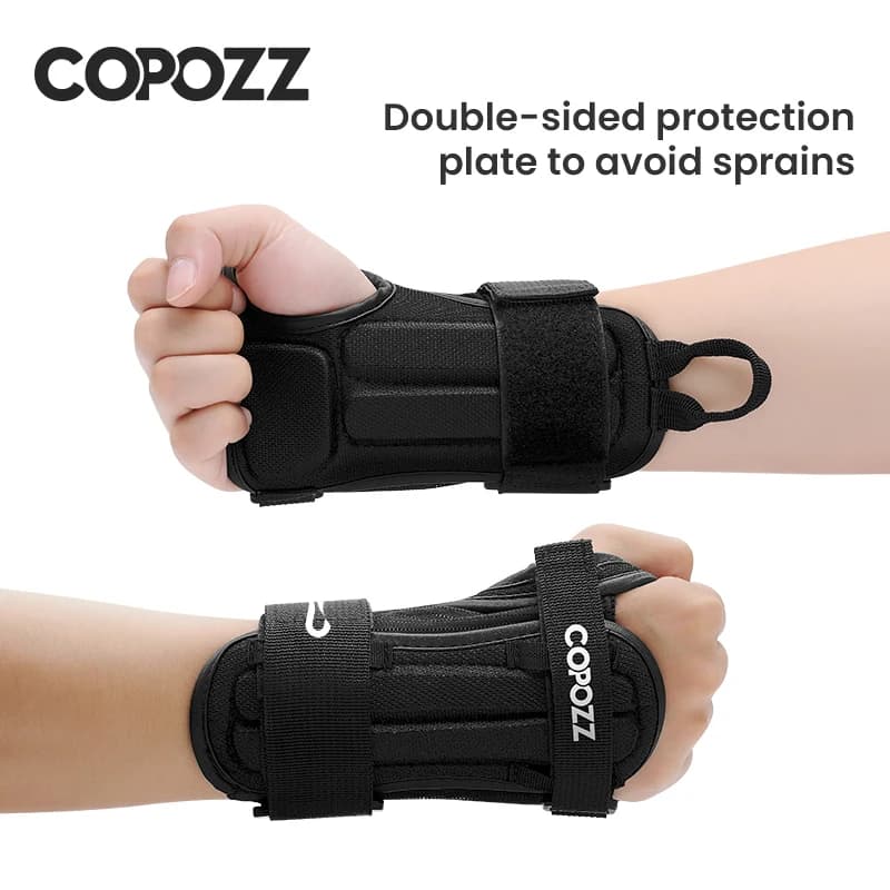 COPOZZ 1 paire patinage à roulettes poignet soutien gymnastique Ski poignet garde patinage main Snowboard Protection main protecteur hommes femmes enfant