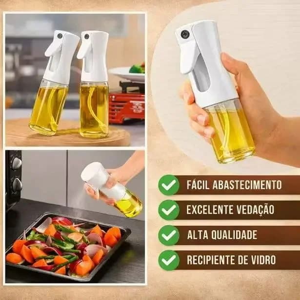 Pulvérisateur d'huile et de vinaigre réutilisable de 220 ml pour friteuse à air et barbecue extérieur – Accessoire de cuisine de qualité alimentaire