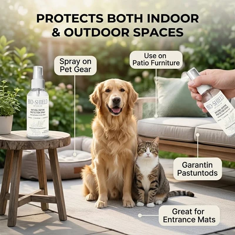 YULIWEI Spray de protection pour animaux de compagnie aux enzymes naturelles