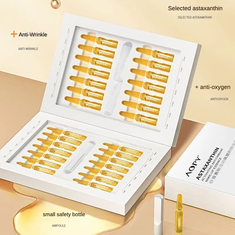 Cosy axanthine-Ampoule anti-âge pour le visage, sérum anti-âge déformable, éclaircissant, hydratant, soins du visage, essence, 28 pièces/ensemble