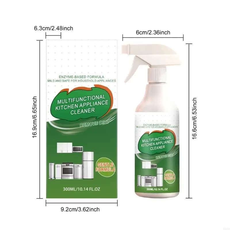 Dissolvant d'huile cuisine, gardez votre cuisine propre, Agent nettoyant, dégraissant cuisine, 300ml, B03E