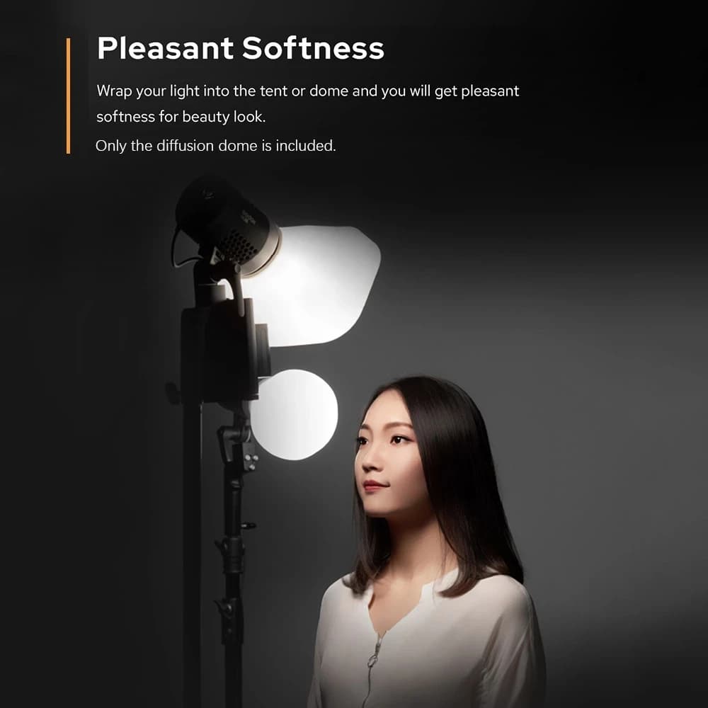 Kit de dôme diffuseur Godox ML-CD15 ML-CS1625 avec 3 adaptateurs pour éclairage photo, flash de studio, photographie de portrait, diffusion en direct