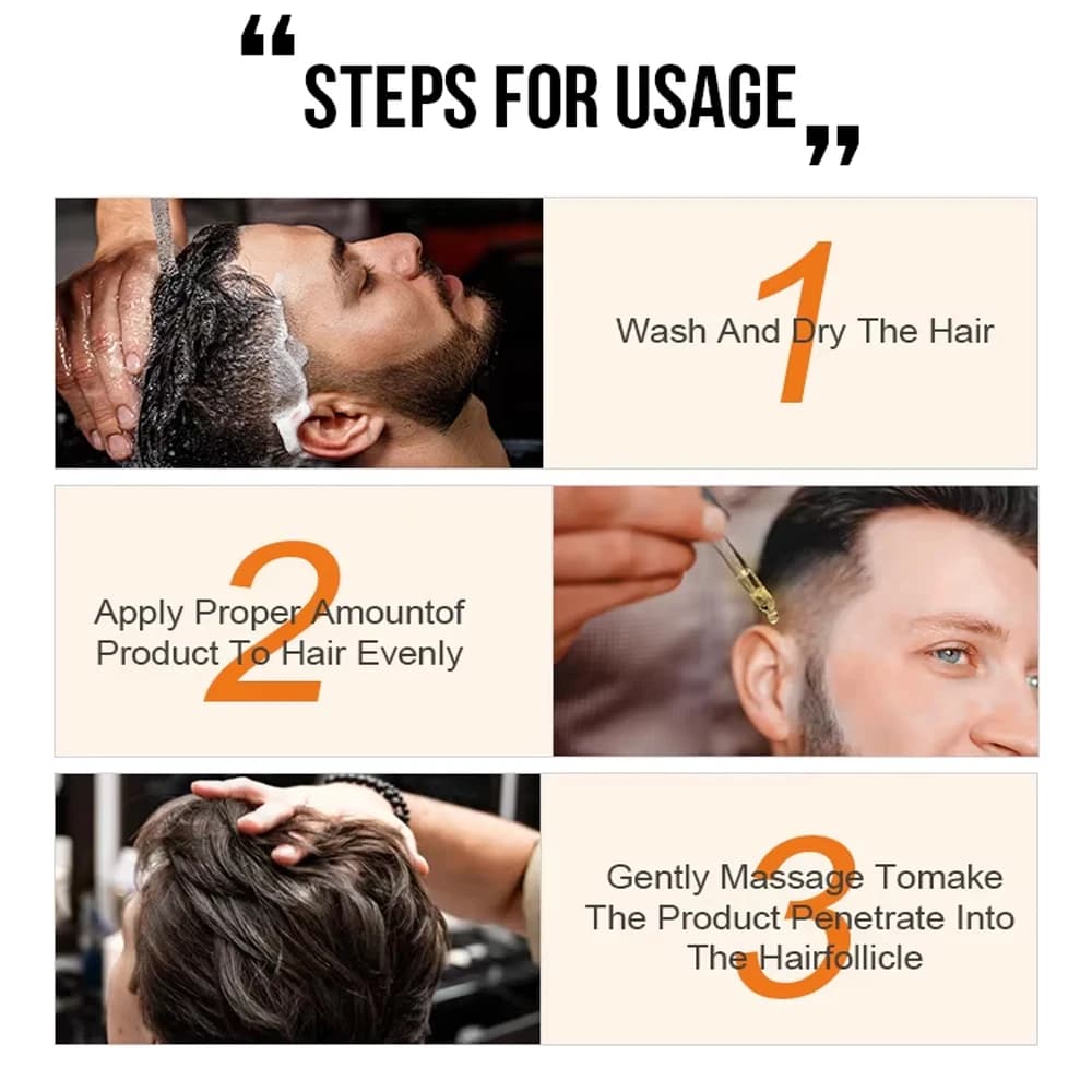 Sérum de croissance des cheveux, huile essentielle à croissance rapide, soins capillaires de beauté, repousse Dense, gingembre, favorisant la régénération des cheveux