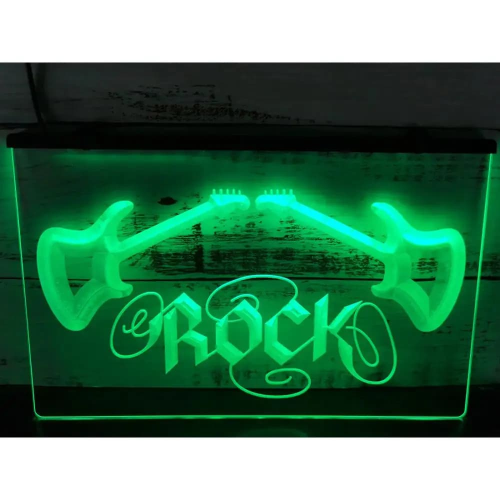 JERock N Roll TING IC STORE LED Neon Sign-3D Carimplantés Wall Art pour la maison