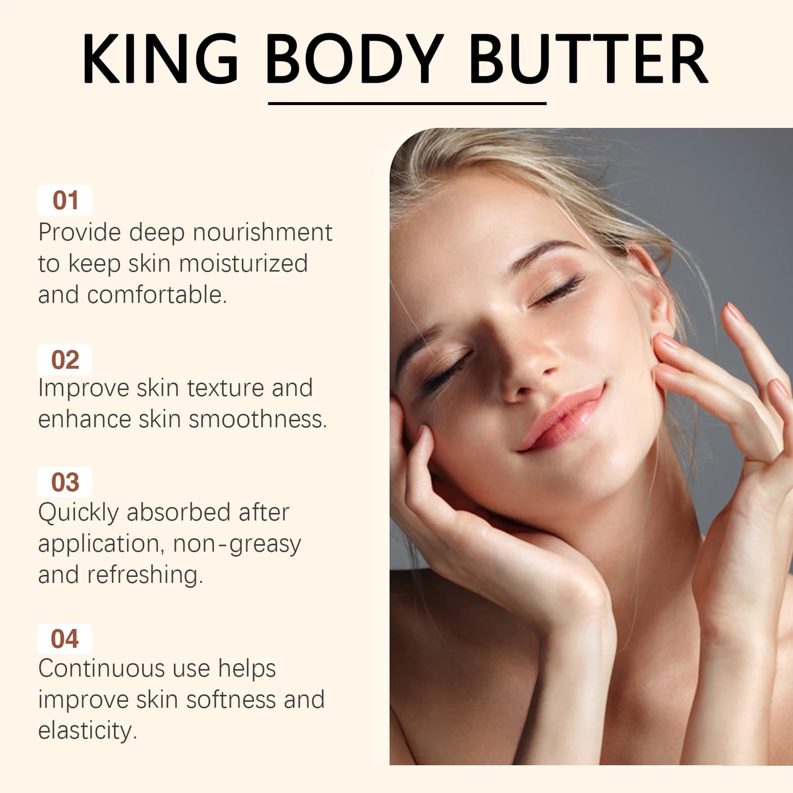 Crème hydratante au beurre de karité, soin doux et lisse pour la peau, beurre nourrissant pour le corps, hydratation Intense pour la peau sèche et rugueuse