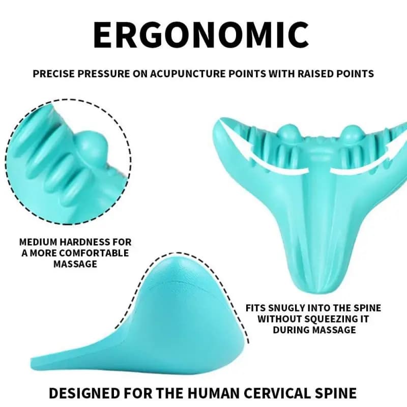 Civière de cou et d'épaule, relaxant, dispositif de Traction chiropratique cervicale, oreiller de Massage pour soulager la douleur, alignement de la colonne cervicale