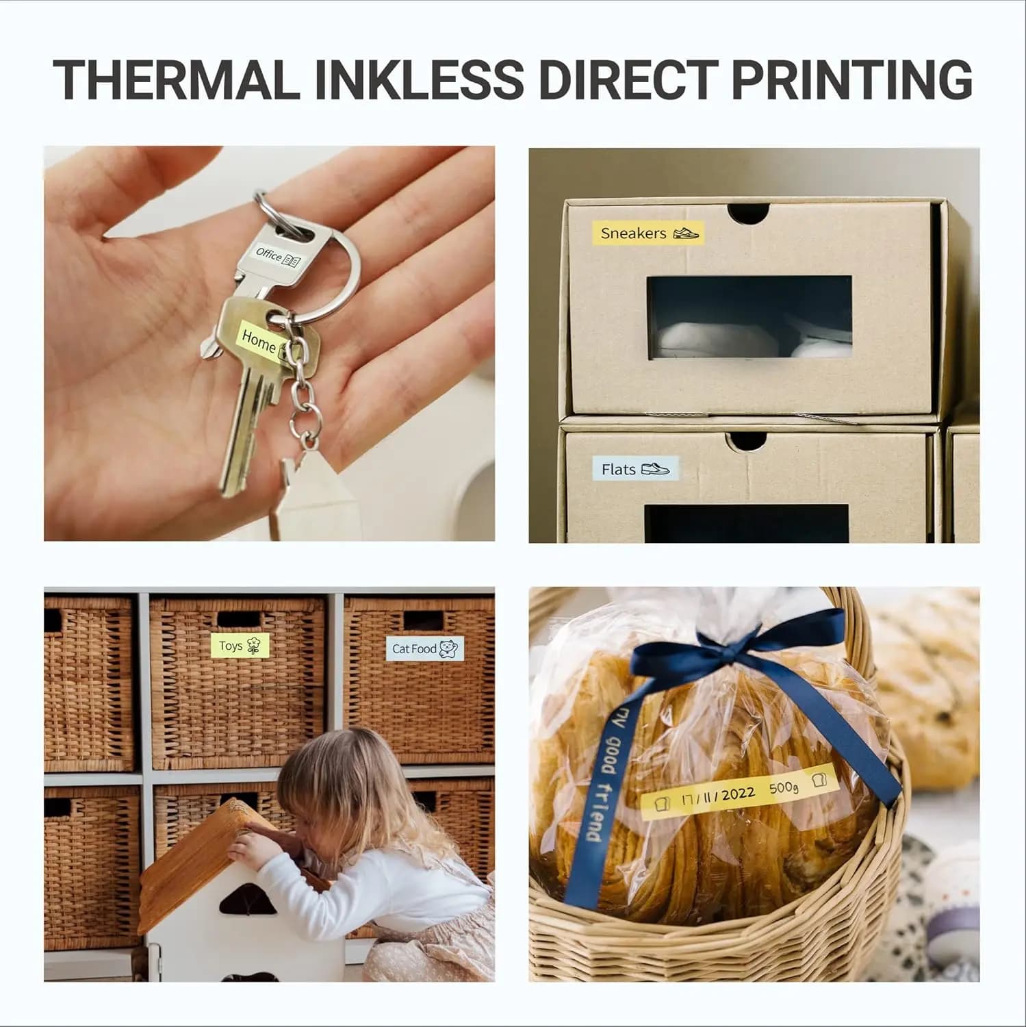 1 rouleau de papier thermique continu MakeID 16mm x 4m