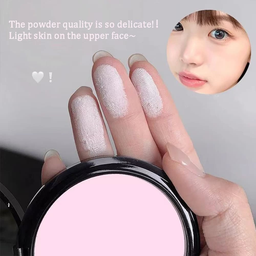 Poudre pressée transparente blanche, contrôle du sébum, éclaircissante, matifiante, blanchissante, base de maquillage pour le visage, fond de teint compact, correcteur, cosmétiques