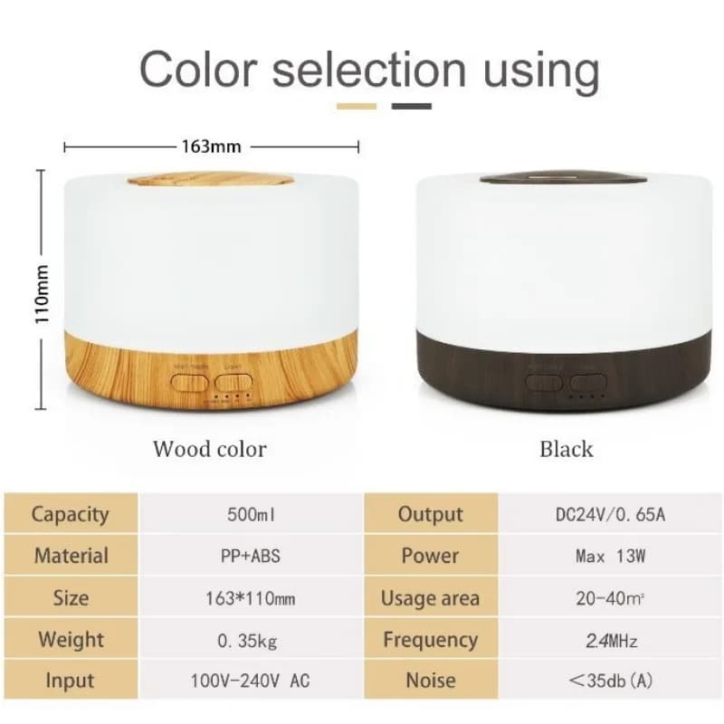 Mini diffuseur d'huile essentielle de 500ml