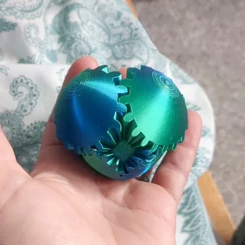 Gear Ball – jouets Fidget imprimés en 3D, balle rotative ou Cube, soulagement du Stress, jouet de bureau, anxiété, activité de relaxation, cadeau pour adultes et enfants