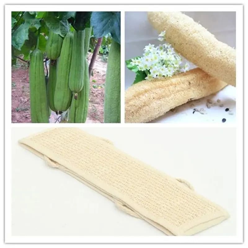 Douche de bain en luffa exfoliante douce naturelle unisexe