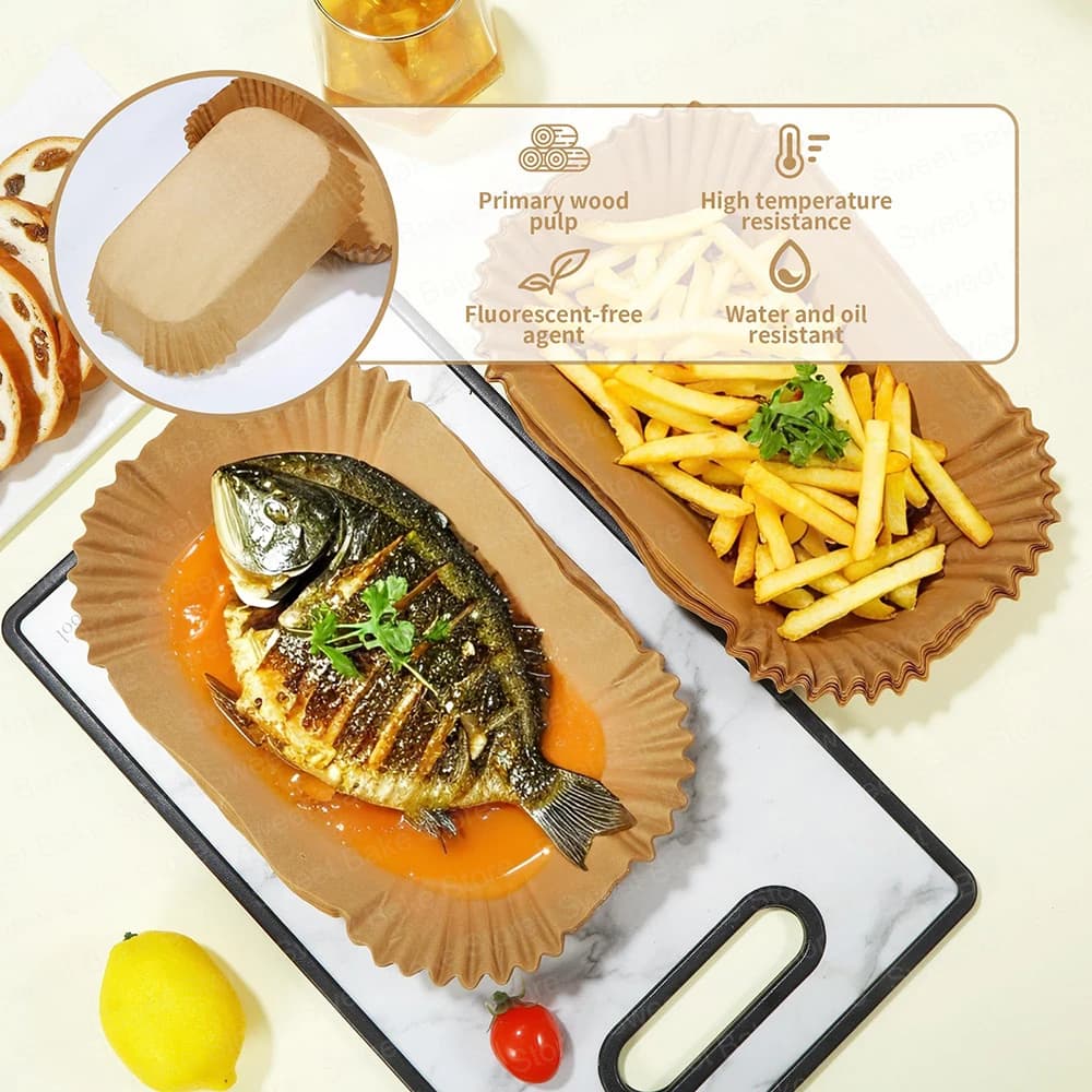 Papier de cuisson jetable pour friteuse à air Philips Airfryer série 3000 Moulinex EZ 901820 Accessoires pour friteuse à air 5,2/3,1 L