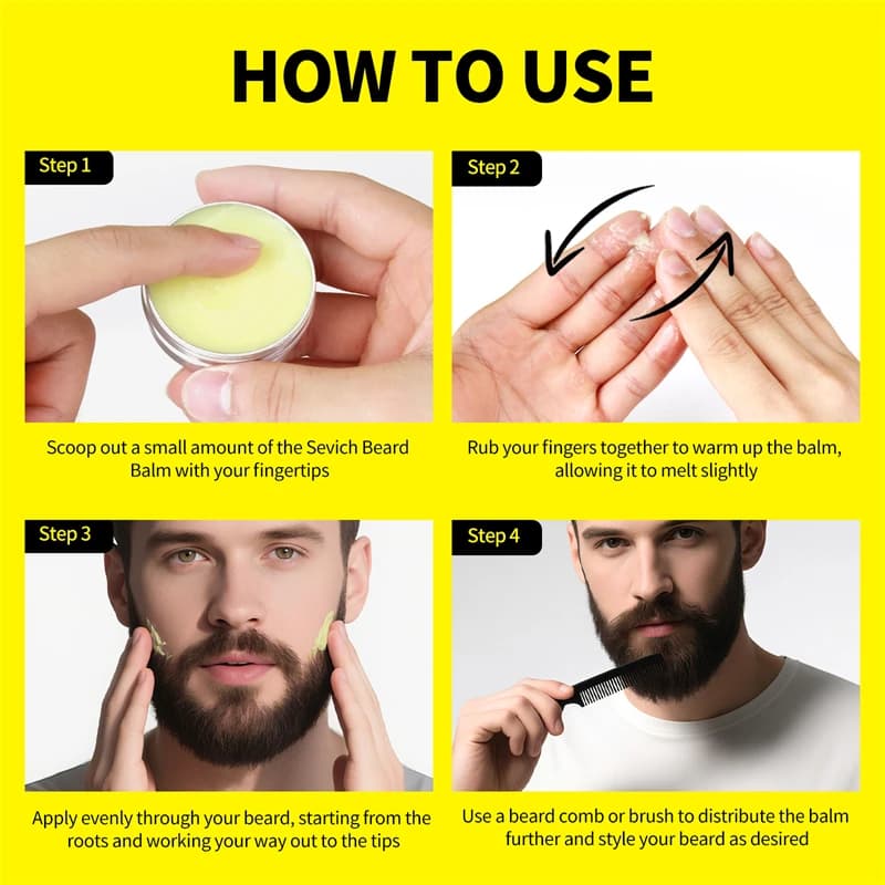 Kit d'huile pour barbe pour hommes