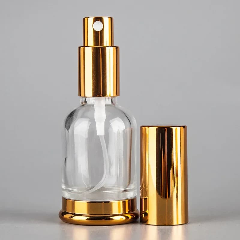 Flcopropriété compte-gouttes en verre pour huile fine de massage, bouteille de fond, vaporisateur, 30ml, 50ml, 20ml