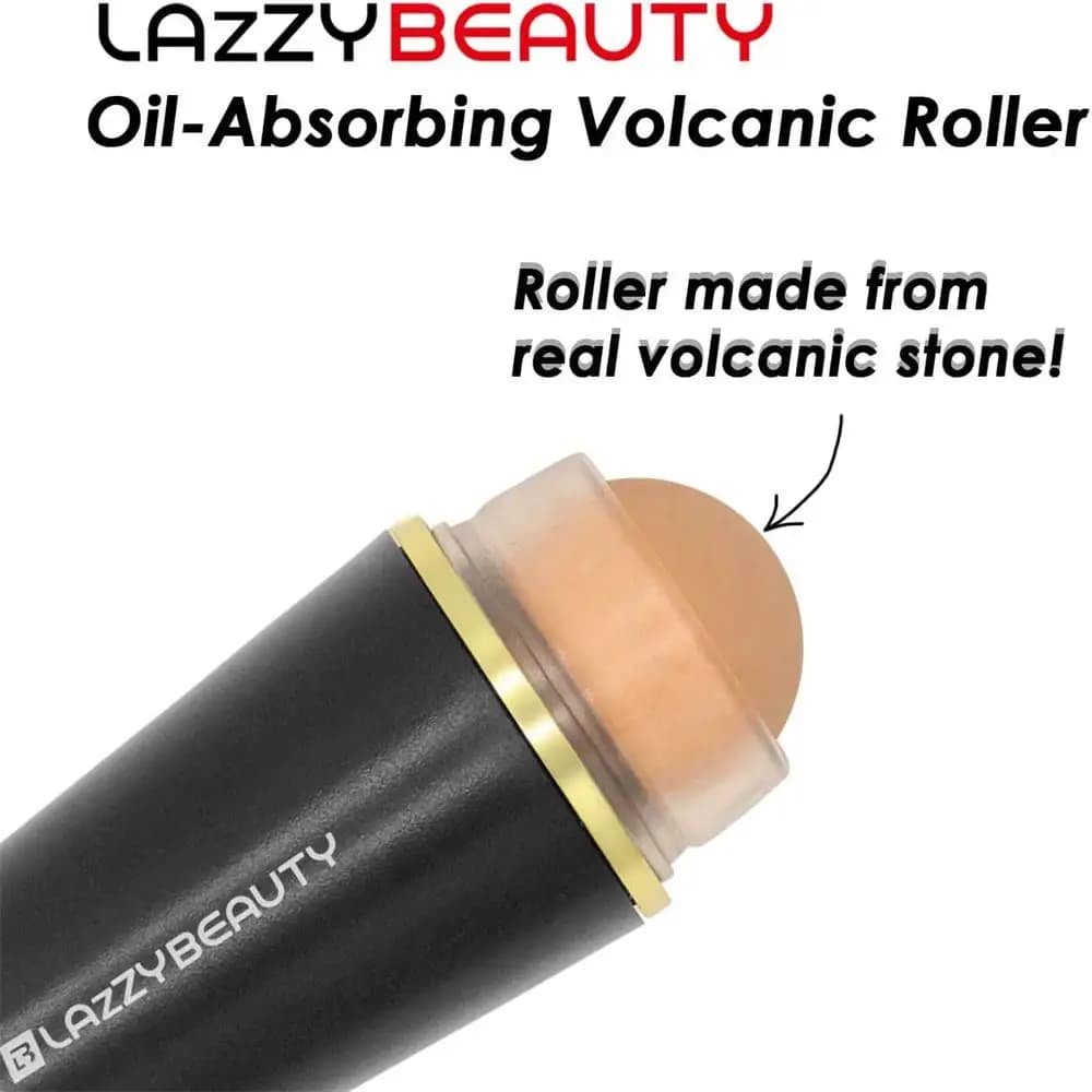 Rouleau volcanique absorbant l'huile du visage