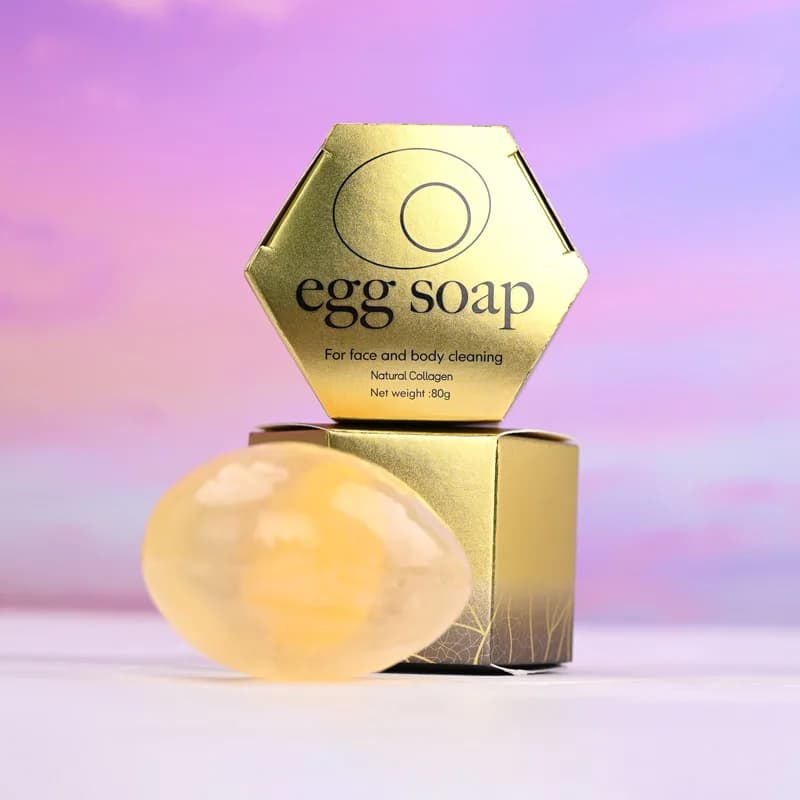 Savon aux œufs au collagène, 80g, pour un nettoyage en profondeur, huile hydratante, contrôle du bain, huile essentielle