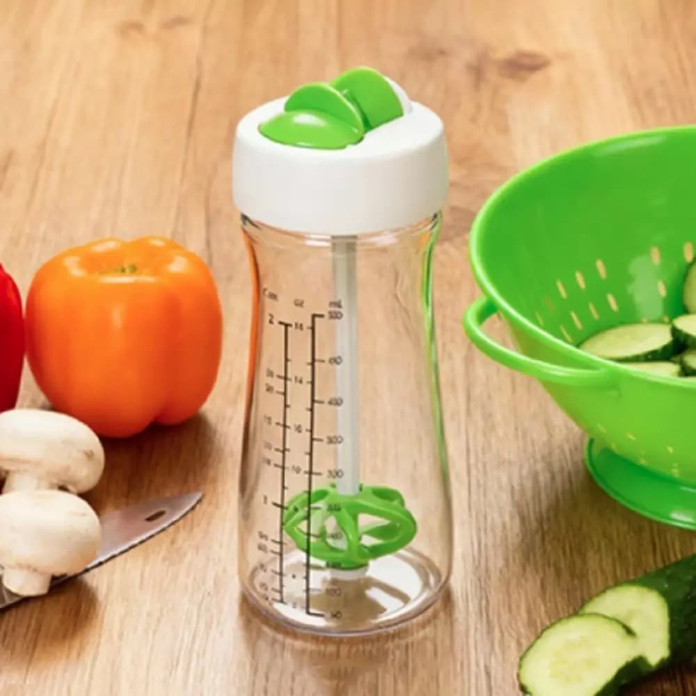 Bouteille doseuse à manivelle pour vinaigrette 500 ml