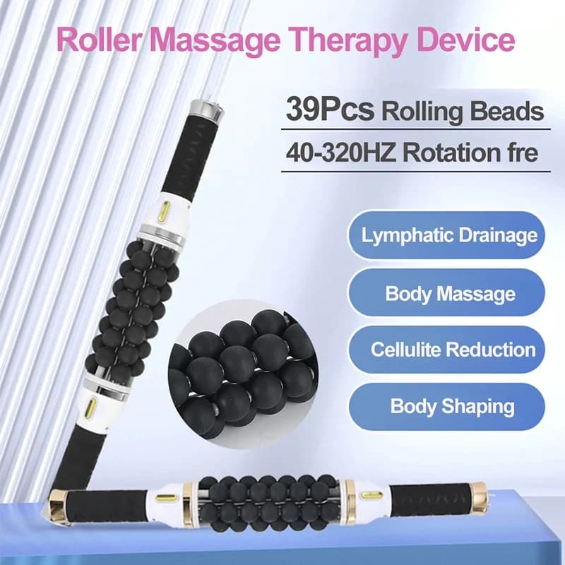 Rouleau électrique 40W pour le corps musculaire, relaxant, Massage roulant à haute fréquence, Fitness, Anti-Cellulite, Machine amincissante pour femmes