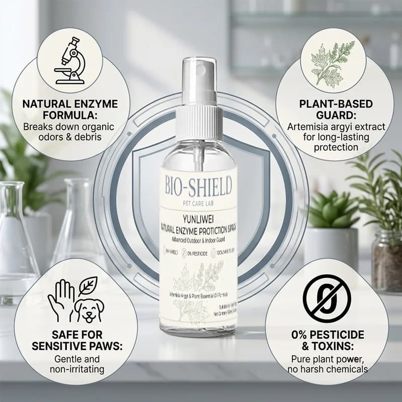 YULIWEI Spray de protection pour animaux de compagnie aux enzymes naturelles