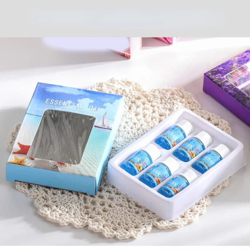 Y 6 pièces/ensemble 3ML huiles essentielles à base de plantes pures pour Humidificadores Difusores Aromaterapia bureau à domicile aromathérapie détendre parfums